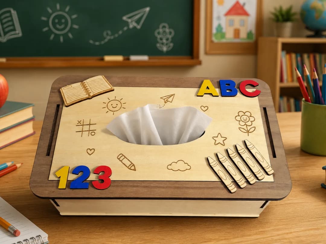 School Tissue Box