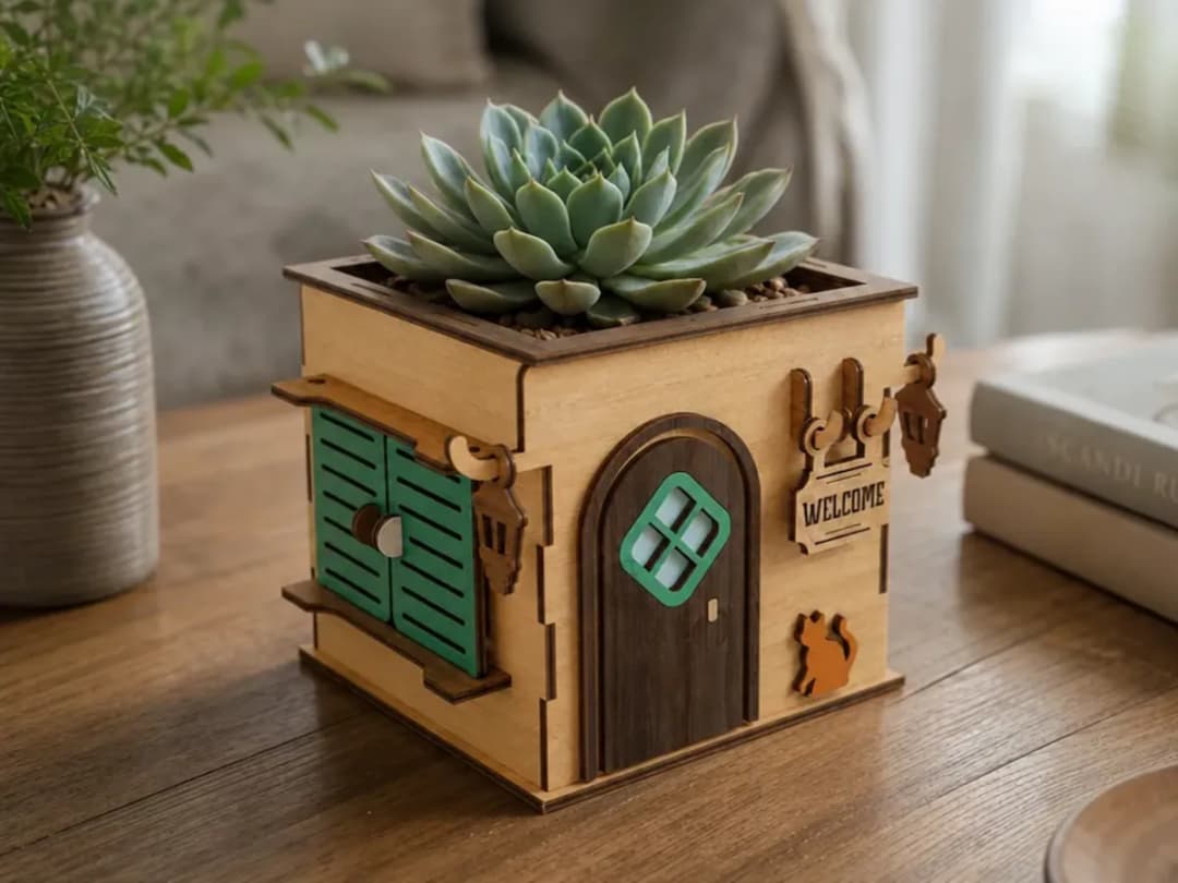 House Succulent Planter