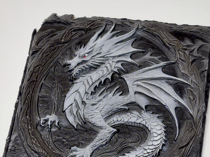 3D Embossed Dragon 3D Embossed Dragon