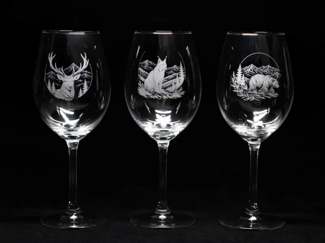 Animal Glass Engravings Animal Glass Engravings