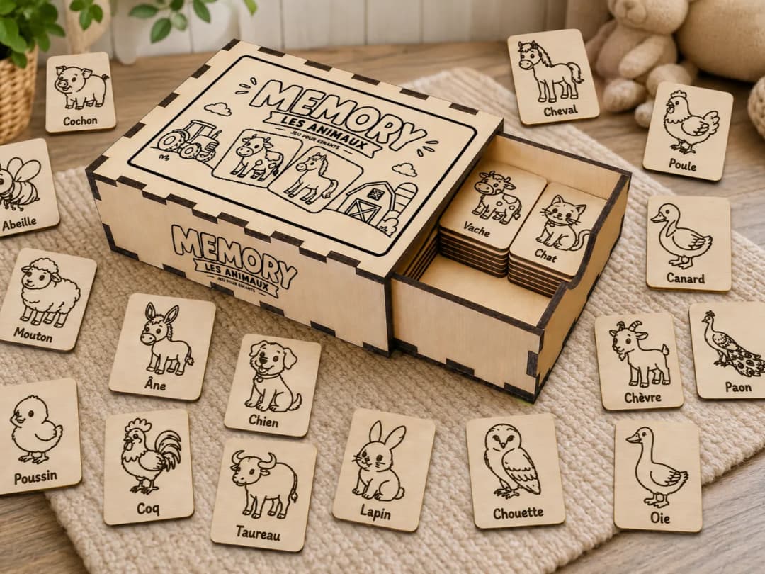 Wooden Memory Game