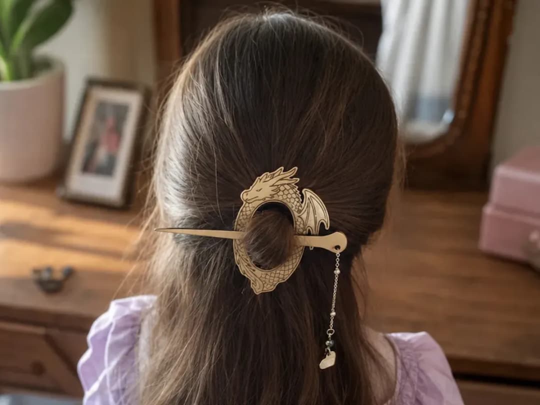 Fantasy Dragon Half-Up Hair Holder