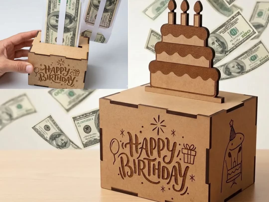 Happy Birthday Money Pulling Box