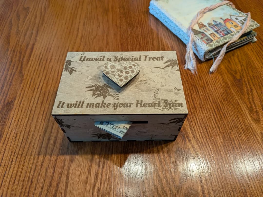 Secret Puzzle Gift Box Spin Your Heart To Open