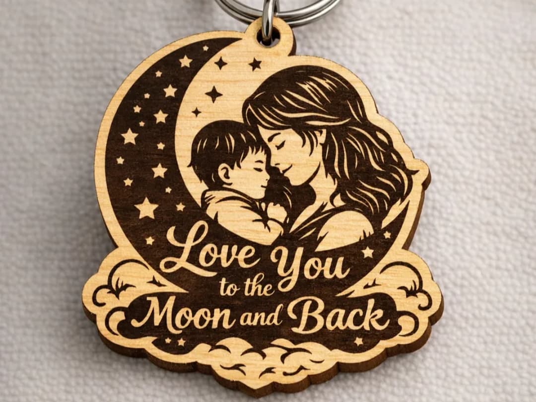 Mother and Child Keychain