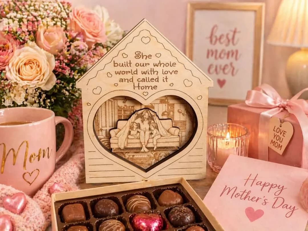 Wooden House Mother's Day Keepsake