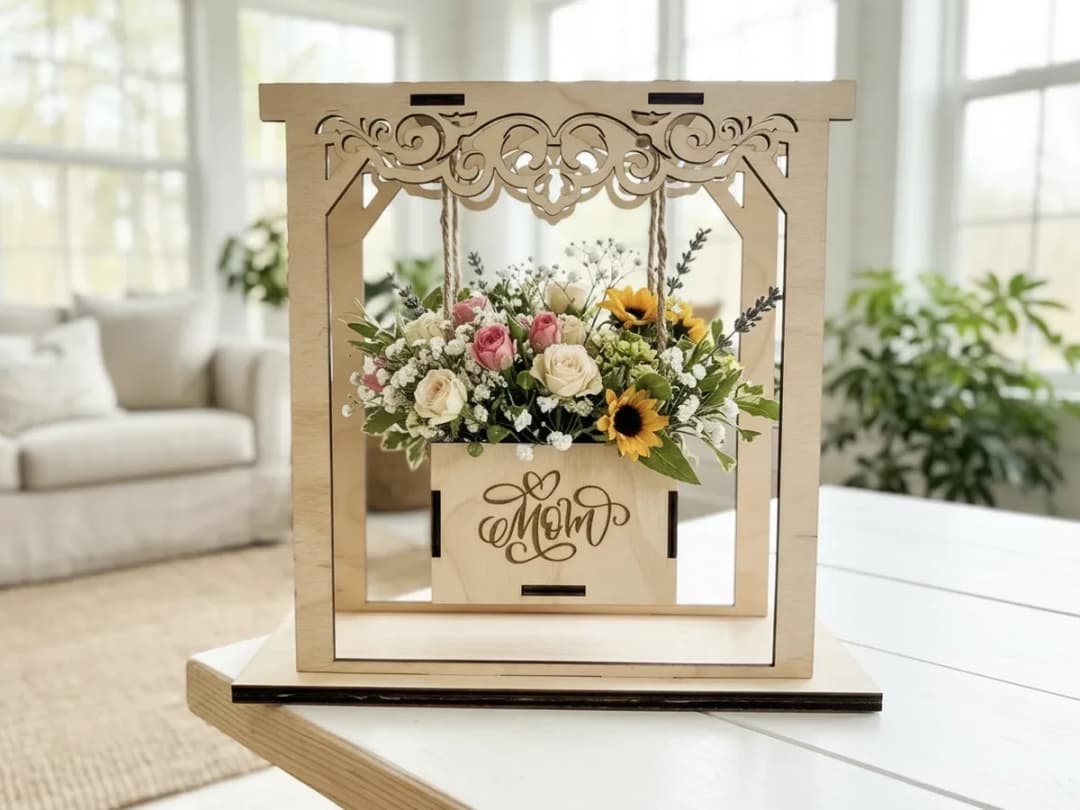 Swinging Planter Tabletop Centerpiece