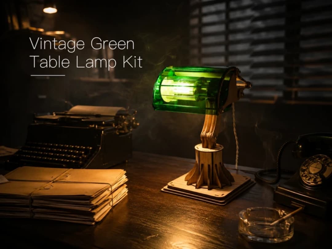 Vintage Green Table Lamp Kit — Back to the 1980s