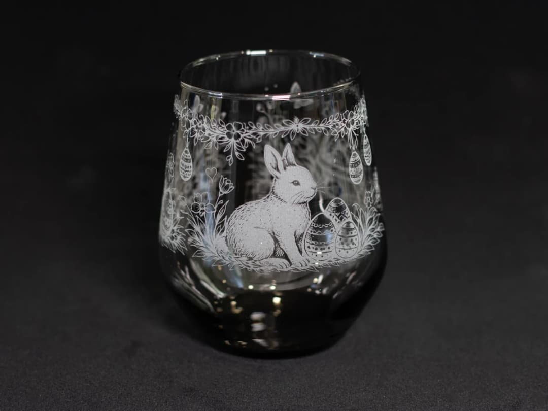 Easter Glass Engraving