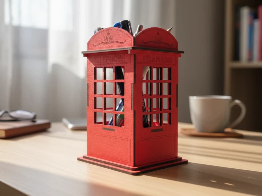 Pen Holder Phone Booth