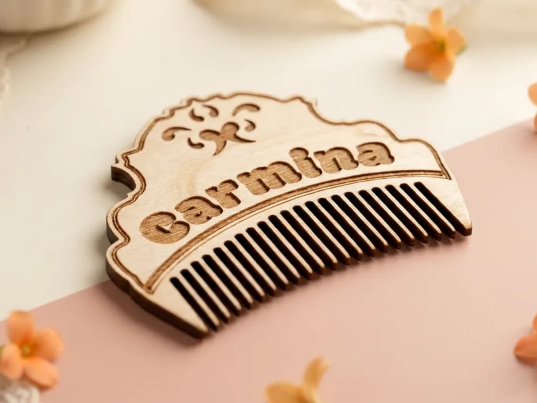 Personalized Wooden Fallera Comb