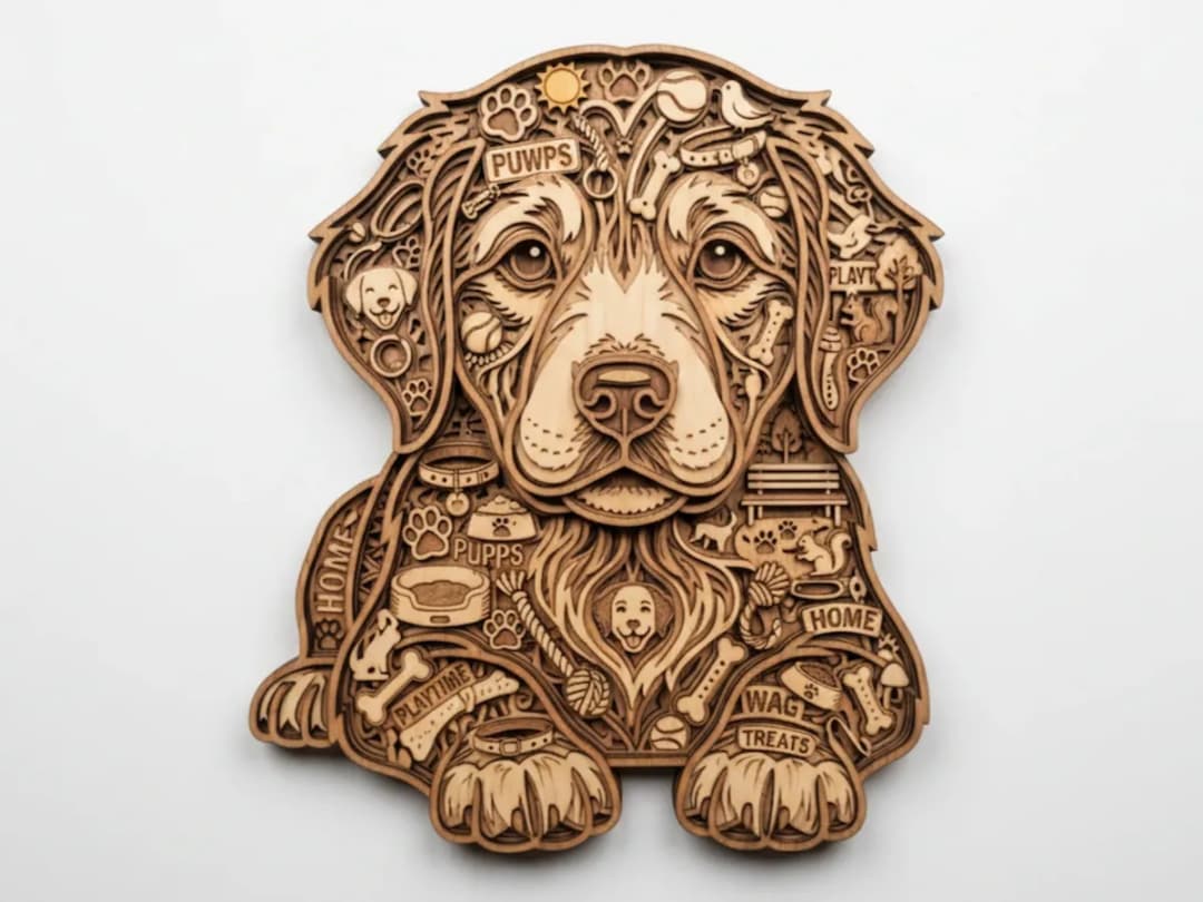 Golden Retriever Puppy Wall Art Golden Retriever Puppy Wall Art