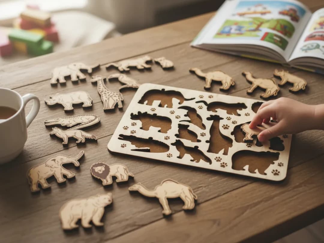 Wooden Animal Puzzle Toy for Kids Educational Play
