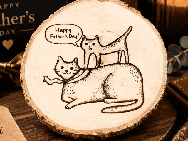 Hand-Drawn Father's Day Ornament