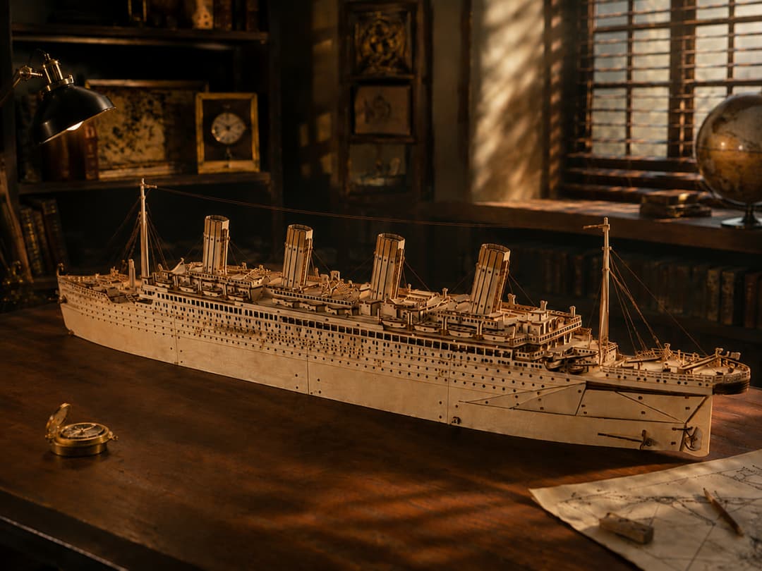 Titanic Laser-Cut Model