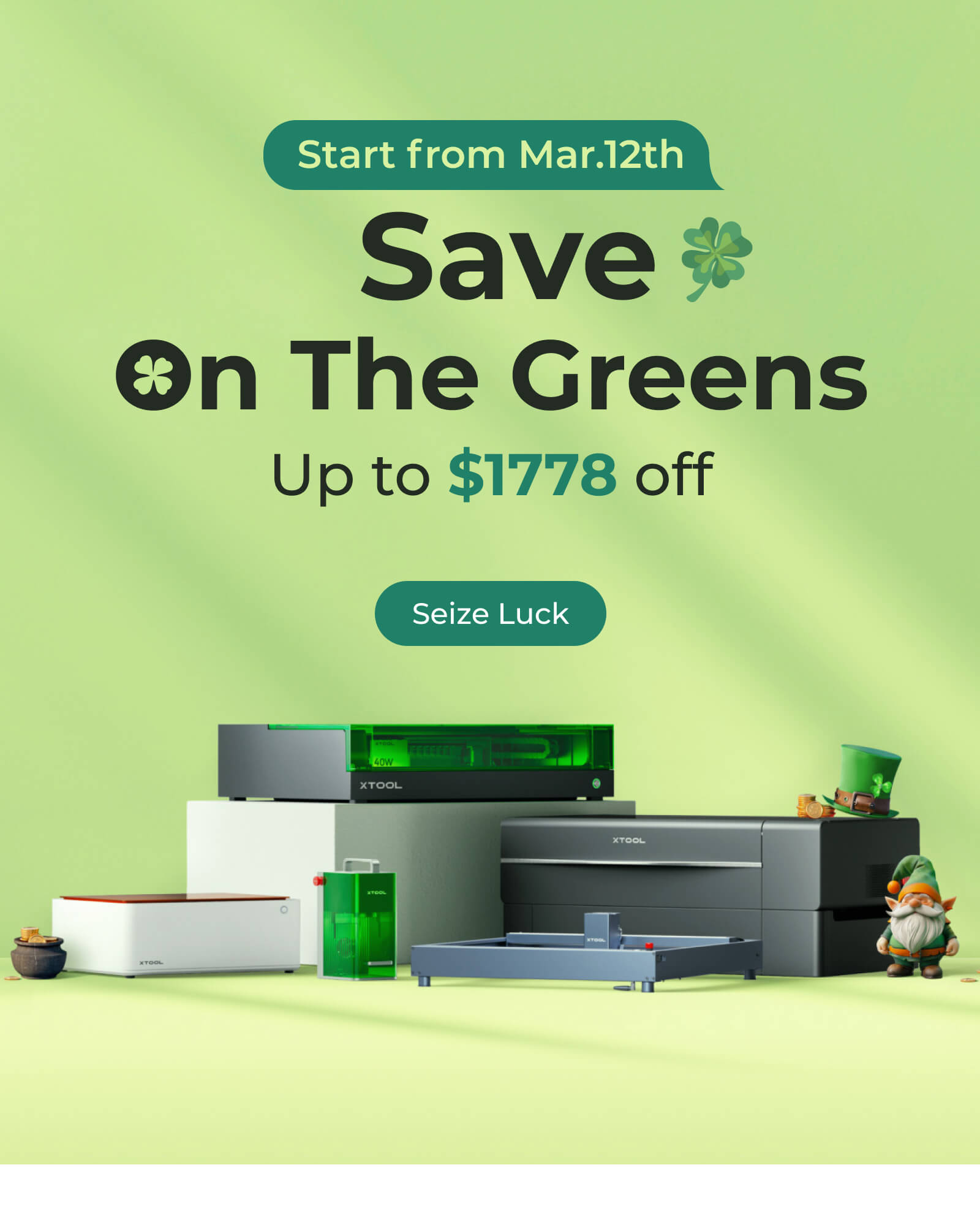 Green St. Patricks Day Sale