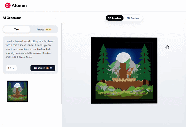 Layered Cutting Generator