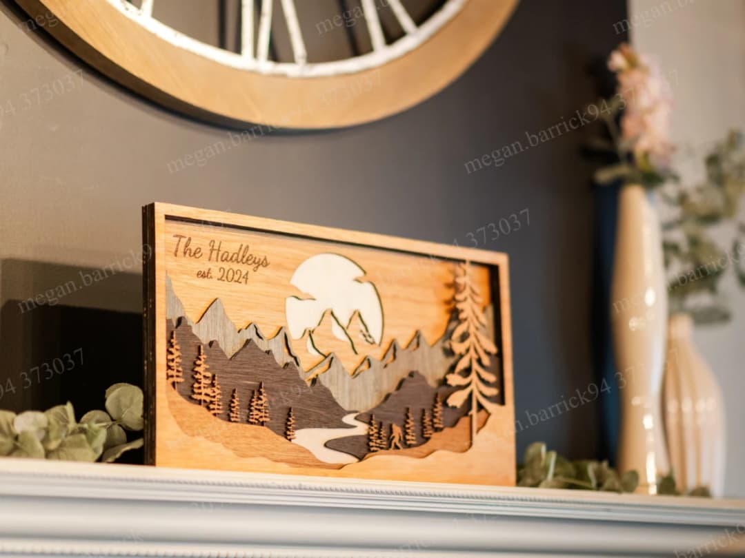Layered Wood Wall Art