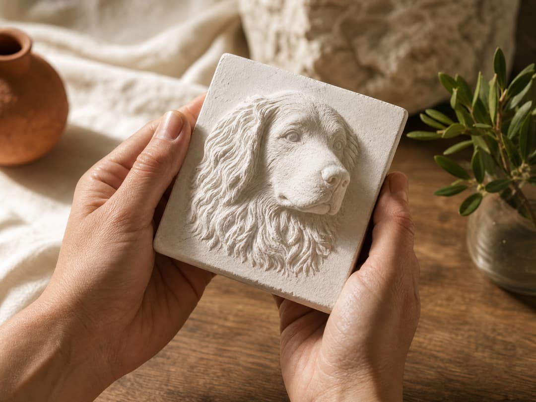 Plaster Pet Portrait