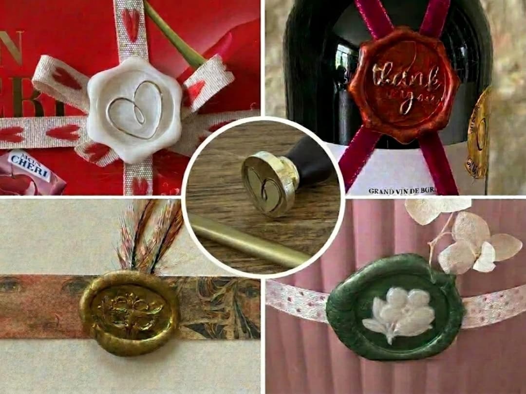 Decorative Brass Wax Seals for Embellishing any Gift or Invitation