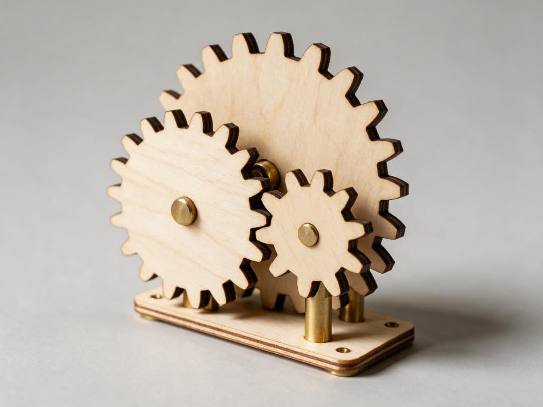 Plywood Gear Train