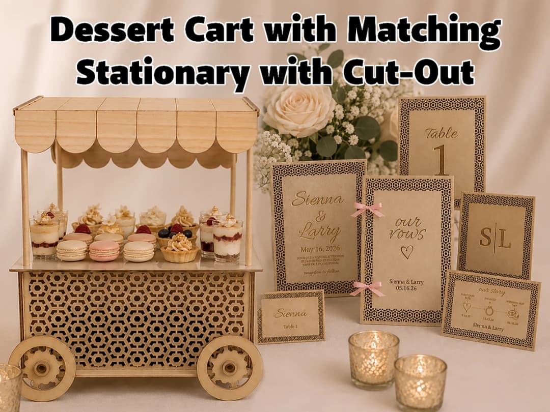 Wedding Dessert Cart Display