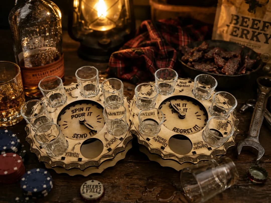Mixology Wheel Drinking Game Fathers Day Gift