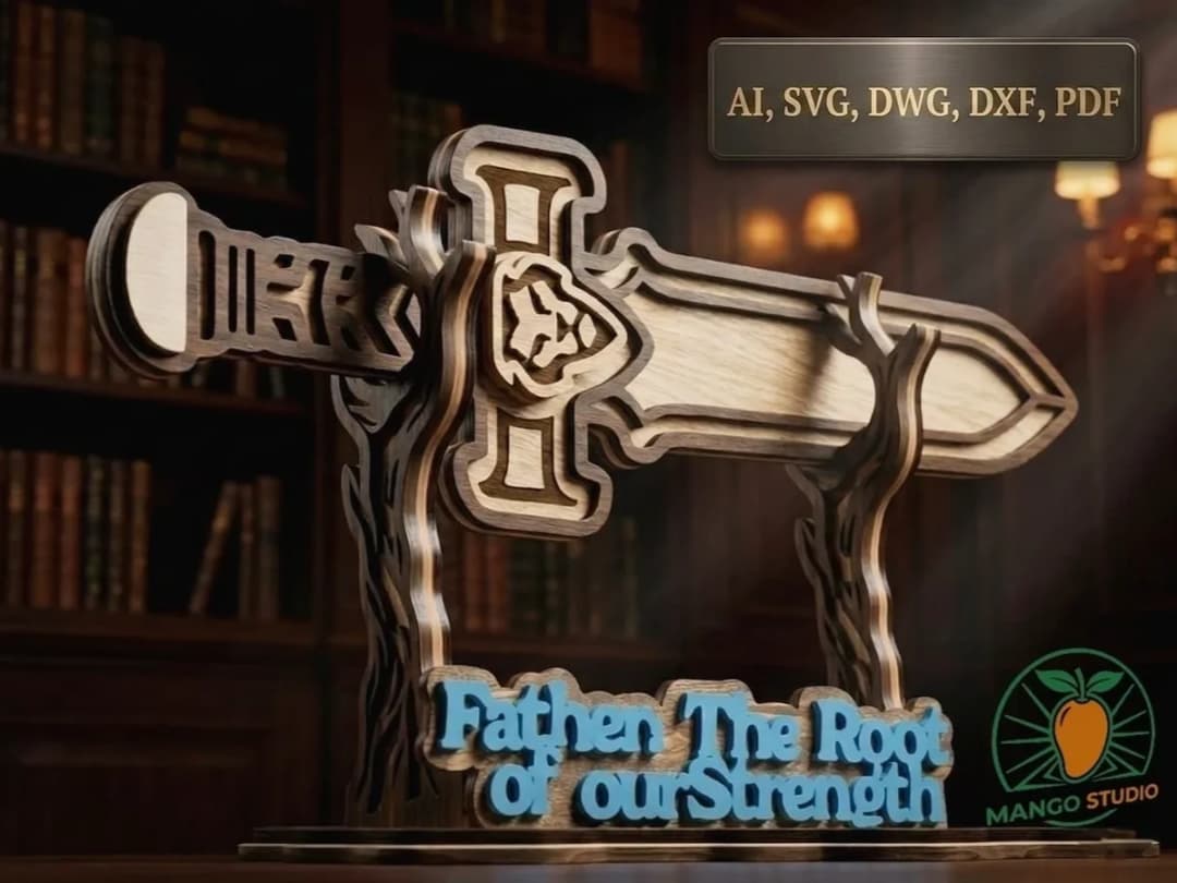Father's Day &nbsp;3D Sword Stand