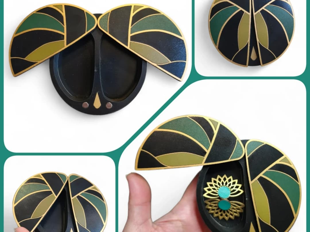 Scarab Shaped Jewelry Box