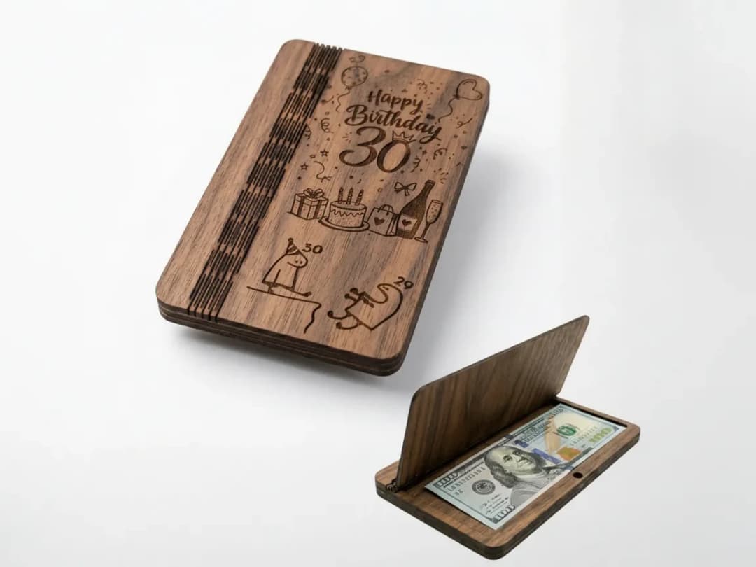 9 Designs Birthday Money Holder Card