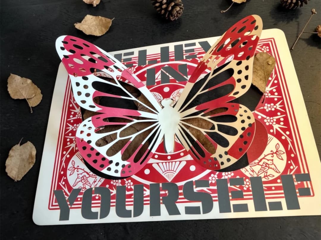 Playing Card Butterfly Popout