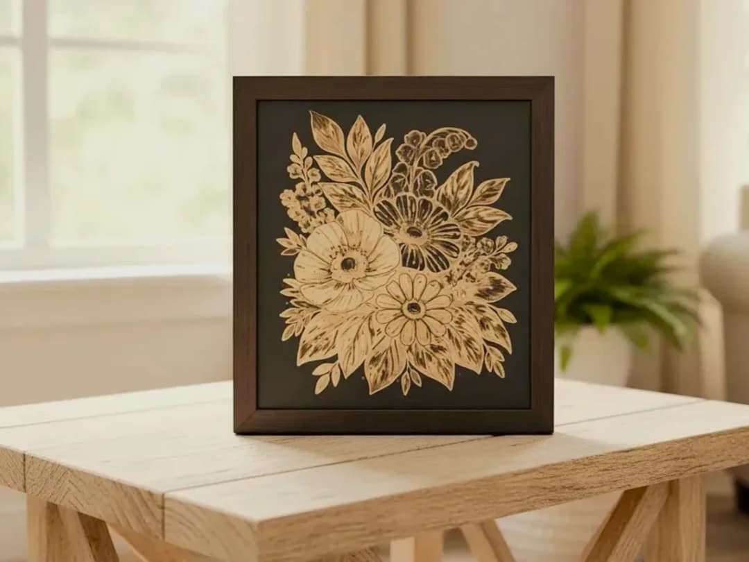 Midnight Bloom – Swatch-Mapped IR Floral Engraving