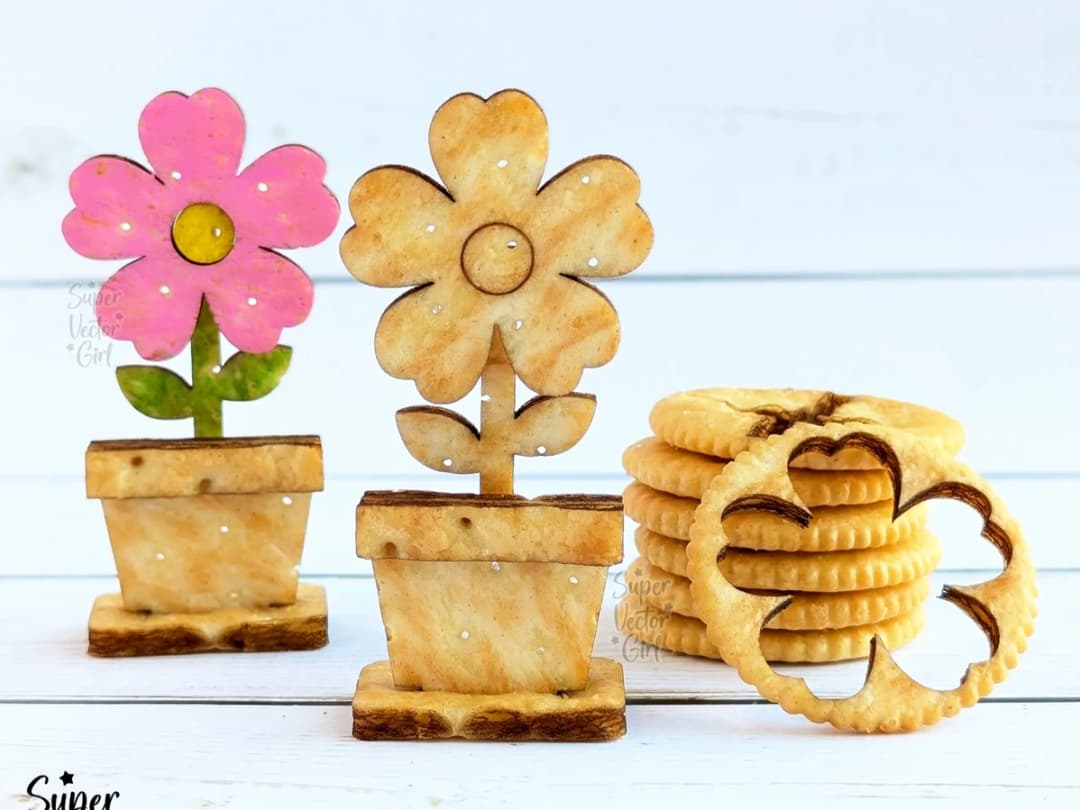 Ritz Cracker Spring Flower Pot