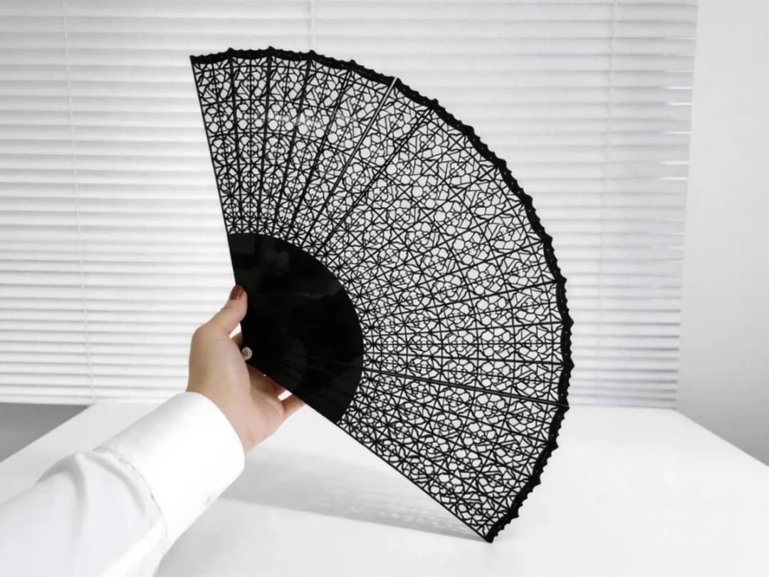 Ornate Filigree Hand Fan