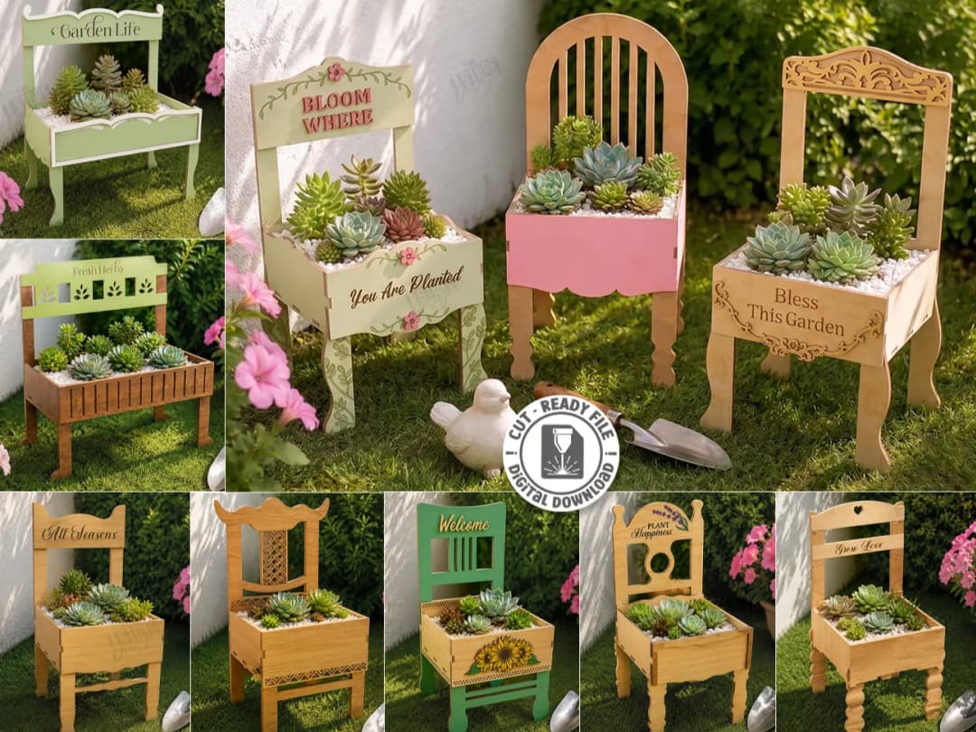 Chair Succulent Planter