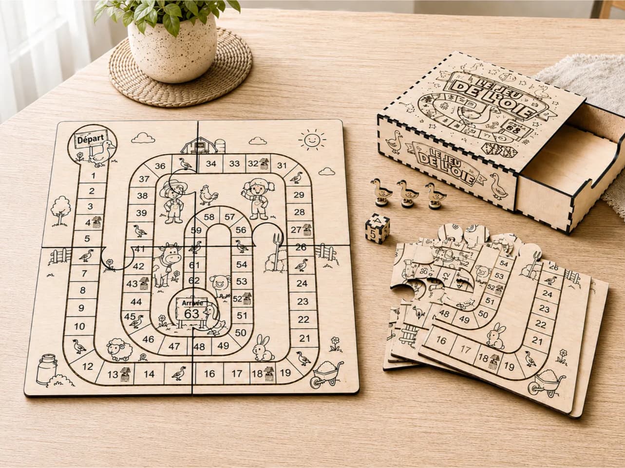 Wooden Goose Game