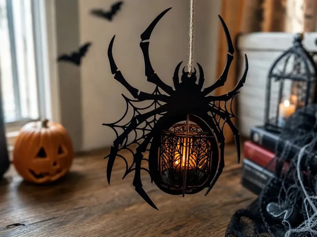 Hanging Spider Web Lantern Hanging Spider Web Lantern