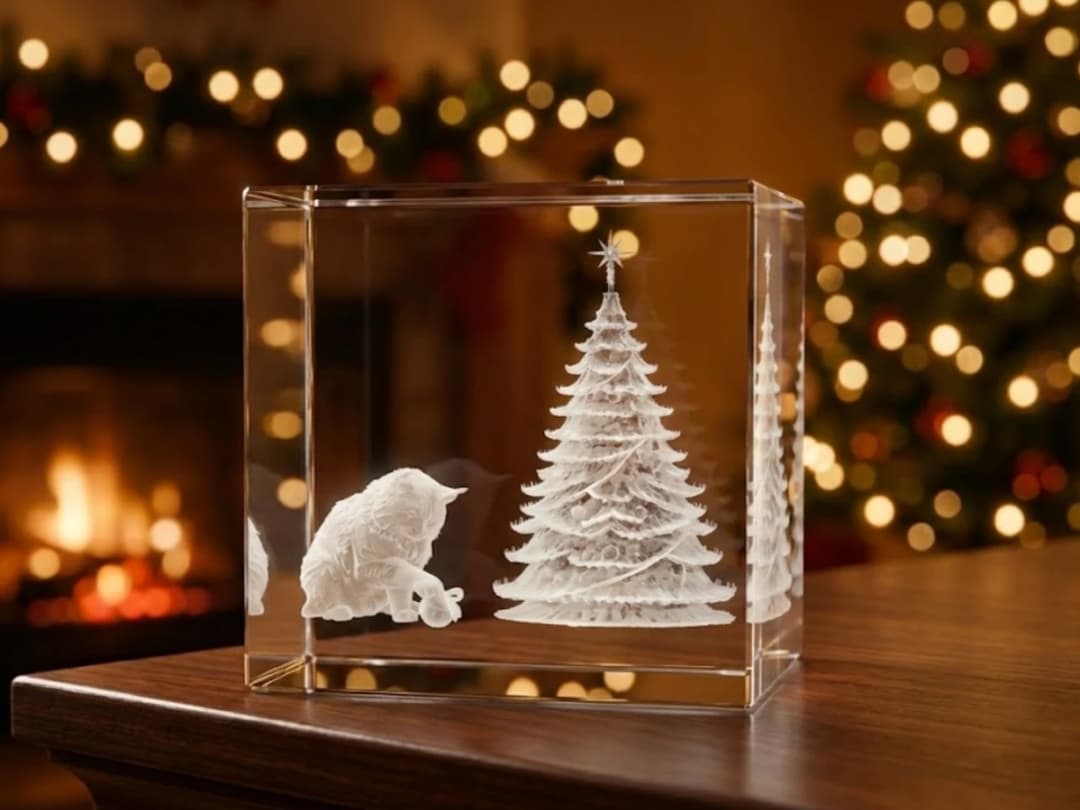 Cat & Christmas Tree Cat & Christmas Tree