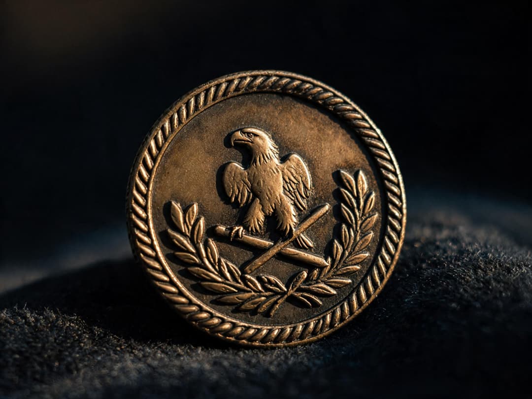 Brass Retirement Coin
