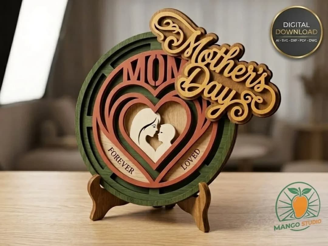 3D Mother's Day Layered Mandala