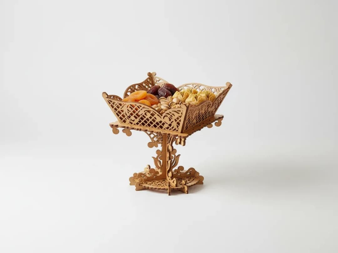 Openwork Fruit Bowl on a Stand