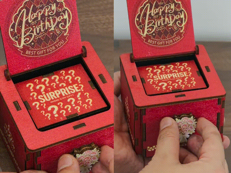 Birthday Surprise Flip Gift Box