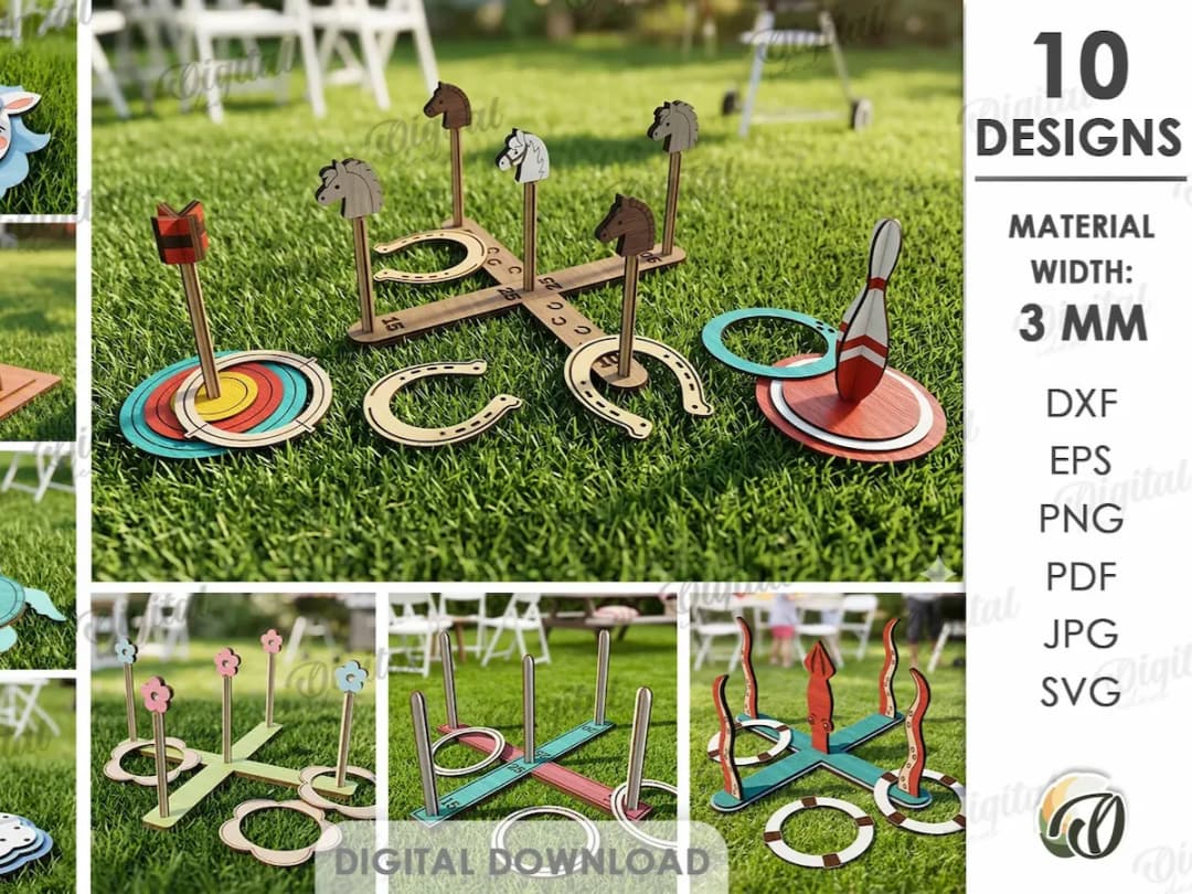 3D Ring Toss Games Bundle