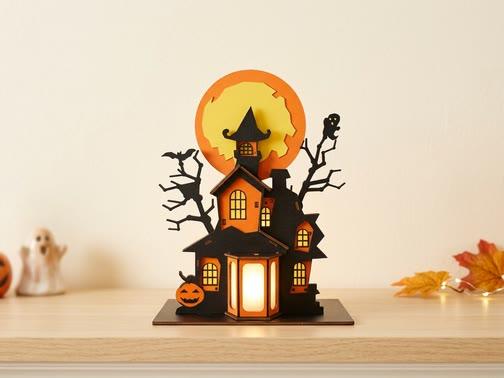 Haunted House Lantern template