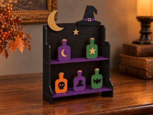 Boo's Brews Potion Shelf template