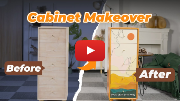 Cabinet Makeover Before & After | Furniture Renovation with xTool P2 CO2 Laser